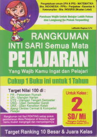 Rangkuman intisari semua mata pelajaran; untuk kelas 2 SD/MI