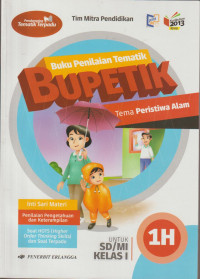 Buku penilaian tematik BUPETIK Tema Peristiwa Alam 1H untuk SD/MI kelas I